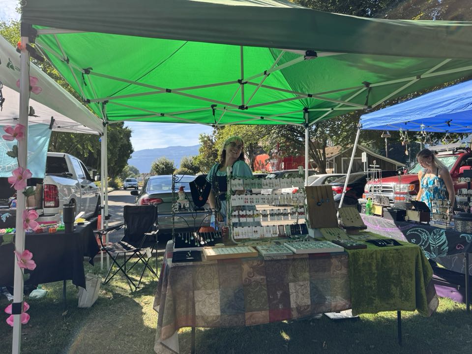 Vendor tent at Pioneer Park